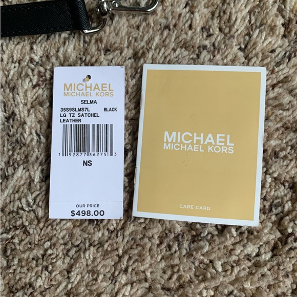 Michael Kors Selma, large black leather satchel - Picture 12 of 13